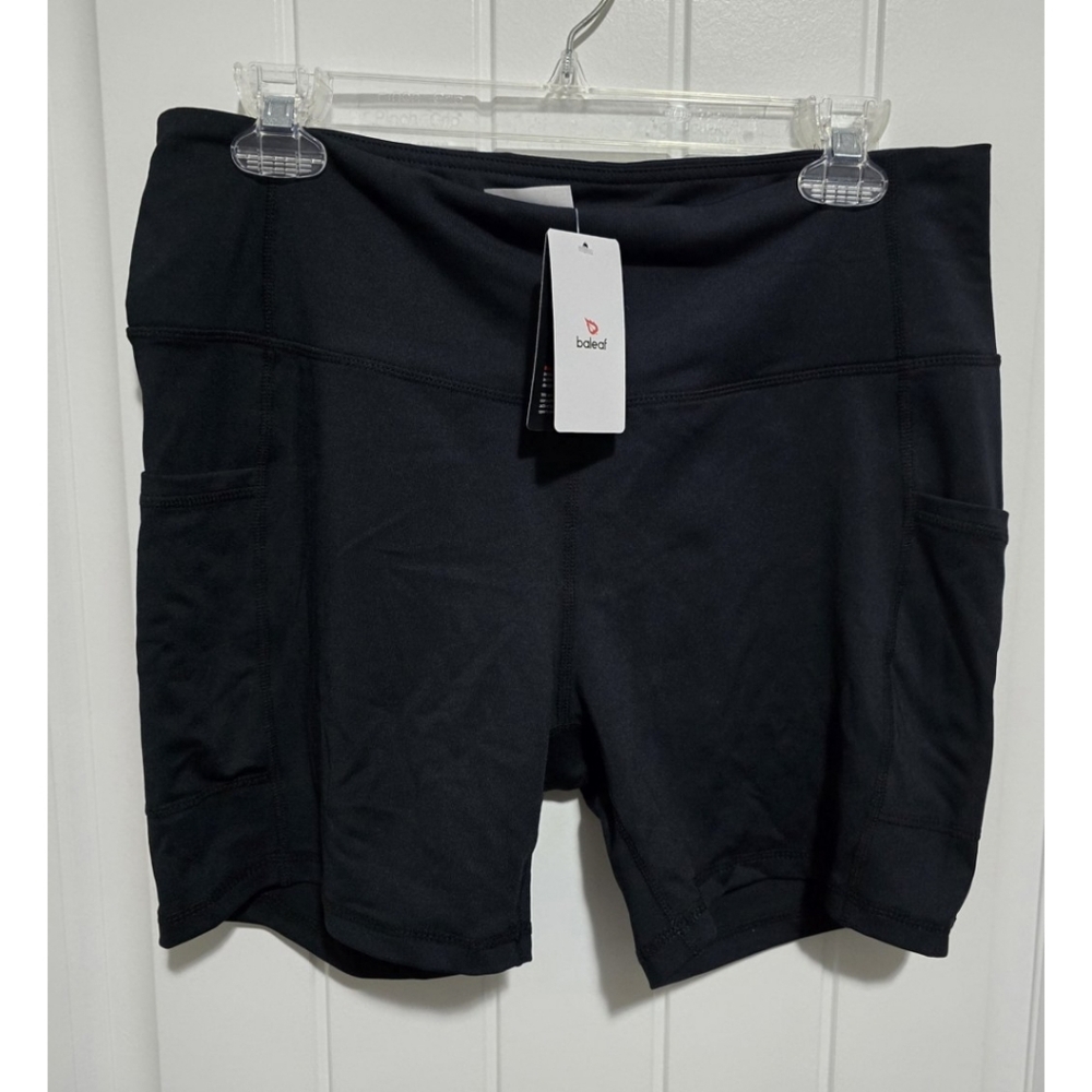 Baleaf Bike Shorts Black Nwt New Womens Xl Pockets